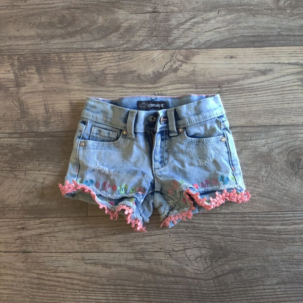 Jordache Girls light blue jean shorts